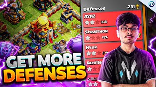 HOW to DEFEND in LEGEND LEAGUE with GUIDE + BASE LINKS | TH16 Base Building Pro Tips screenshot 4