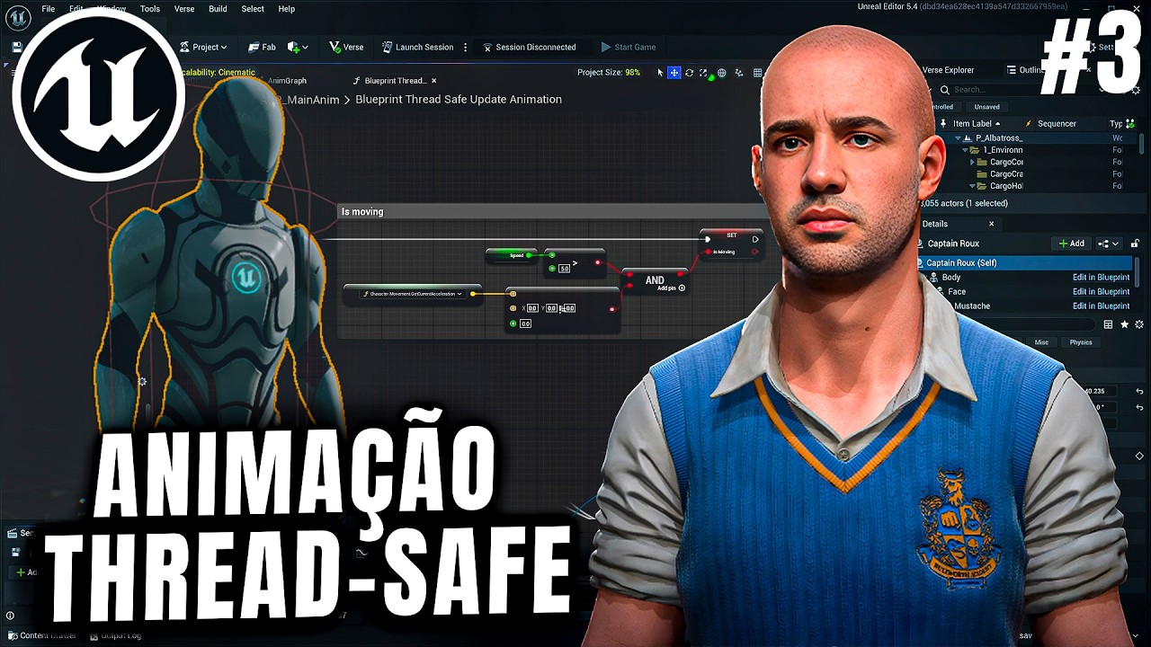 #3 - Projeto Bully: Animação Thread-Safe - Tutorial UE5