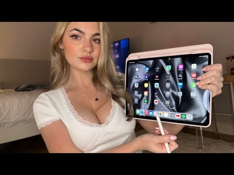 iPad Pro unboxing 🍎🖥️ asmr tapping / scratching / writing sounds