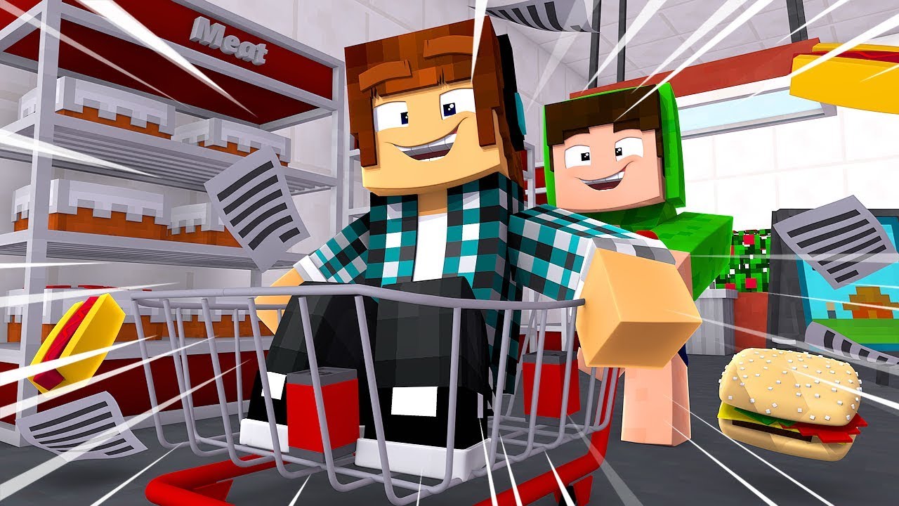 AVENTURAS NO SHOPPING DO MINECRAFT !! [#01] minecraft mapa de esconde esconde