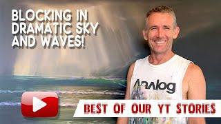 Blocking In Wave | Best of Our Youtube Stories with Mark Waller
Blocking in wave - join Mark in studio today for the Best of our YT Stories edit on blocking in the dramatic sky and waves! Hope you enjoy watching Marks energetic painting process with this one as he races the clock to keep the acrylics mobile!
Join this channel to get access to perks:
https://www.youtube.com/channel/UCIzzJZa8_Obui-WGHgdUnng/join
For more great acrylic painting tips, techniques and tutorials to improve your painting processes, make sure you check out Marks tutorial website at:
https://www.explore-acrylic-painting.com
For Marks tutorial products including his Beachscapes Paint Recipe Book, downloadable and streamable DVDs on painting water and waves, painting start to finish downloadable tutorials (the V-Logs) and ebooklets, go to his shop here:
https://www.explore-acrylic-painting.com/shop.html
Want to look at Marks available works? For limited edition prints and artworks go to his art website at https://www.markwaller.com.au
For more info on upcoming workshops (or digital one-on-one lessons), go to:
https://www.explore-acrylic-painting.com/workshops.html
Mark uses Atelier Free Flow Artists Acrylics and Atelier Interactive Artists Acrylics by Chroma Australia.
Mark uses Micador for Artists Future and series 1300 brushes (amongst others, usually whatever is within reach). Micador is a fantastic Aussie company doing their best for the environment. For more info on their sustainability efforts see https://micador.com.au/green_earth
Thanks so much for watching! Make sure your subscribed for more videos, and hit that notification bell to get all the latest clips :D
Annnnnd, check out our stories via mobile or tablet too!
Facebook:
https://www.facebook.com/exploreacrylicpaintingcom
https://www.facebook.com/MarkWallerArtist/
Instagram:
https://www.instagram.com/explore.acrylic.painting/
https://www.instagram.com/markwallerpaints/ Blocking In Wave | Best of Our Youtube Stories with Mark Waller