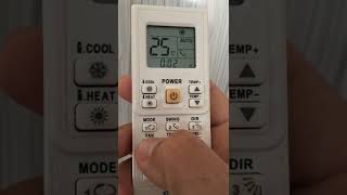 Klima sıcak hava ayarı air conditioner hot air setting Resimi