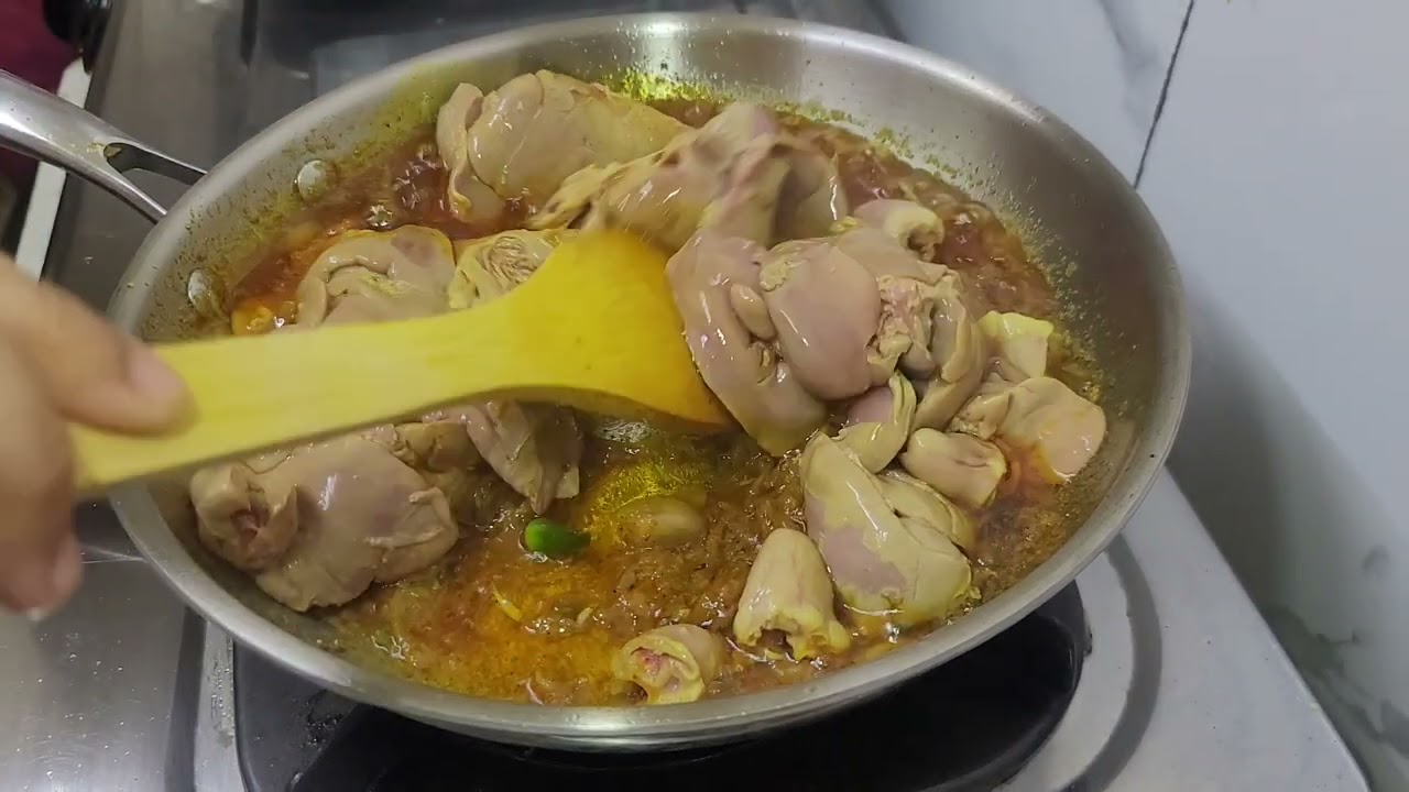 #আসসালামু আলাইকুম# মুরগির কলিজা ভুনা@😋👌👌