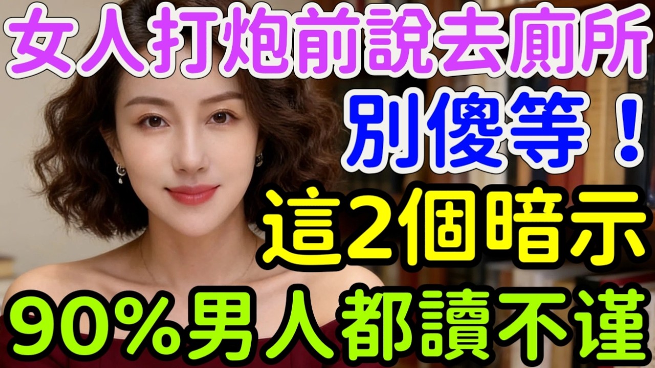 女人打炮前說去廁所，別傻等！這兩個暗示80%男人都不懂！ #電影 #中外夫妻 #正能量 #人生感悟 #感情 #大熱門