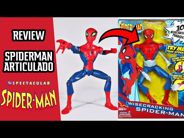 Muñeco Spiderman Articulado - Luz Y Sonido - Grande 30 Cm