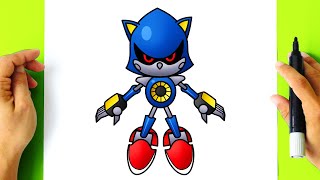 Download lagu How To Draw Metal Sonic - Sonic The Hedgehog - Step By Step mp3