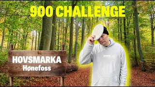 Disc golf på Hovsmarka i Hønefoss. Klarer vi 900 challenge?