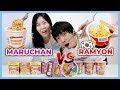 COREANOS PROBANDO MARUCHAN POR PRIMERA VEZ 🍜 MARUCHAN vs CUP RAMYON COREANOS