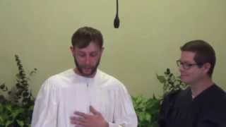 Service of baptism November 9, 2014