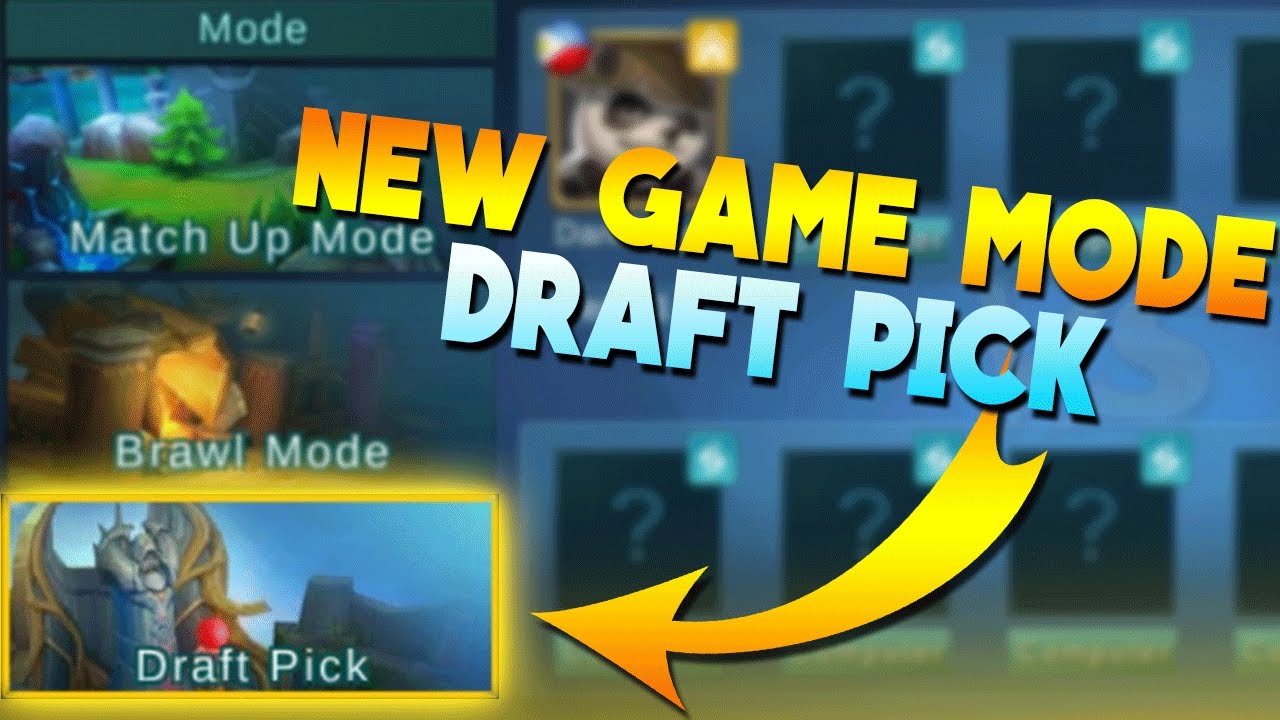 Mobile Legends NEW GAME MODE! (Draft Pick) 