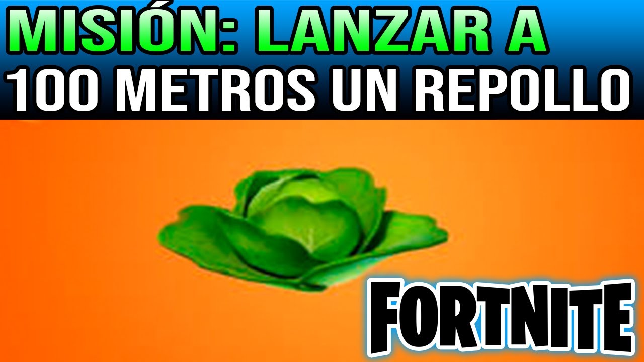 Repollo a 100 metros de distancia o más. Fortnite modo cero