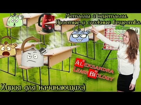 Определение металлов и неметаллов в таблице Менделеева. Простые и сложные вещества.