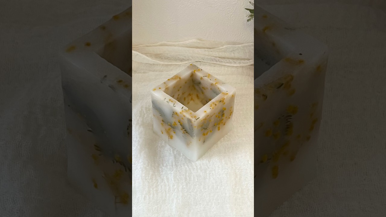 🌼ランタンモールドで作るミモザのランタン作り