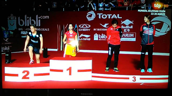 Carolina Marin la campeona del mundo de badminton
