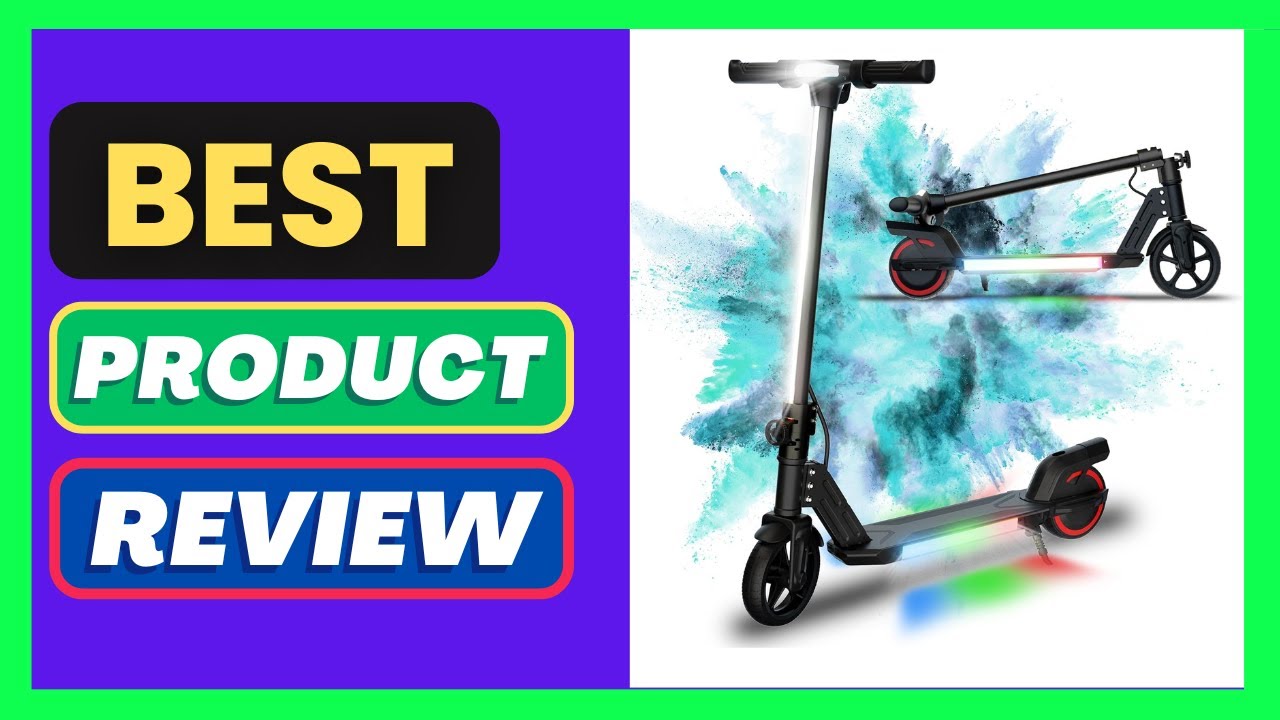 WEELMOTION Foldable Electric Scooter for Kids, with Bright Front LED