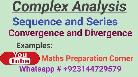 Sequences And Series in Complex Analysis. Convergence and Divergence
