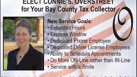 Elect Connie Overstreet as Bay County's next Tax C...
