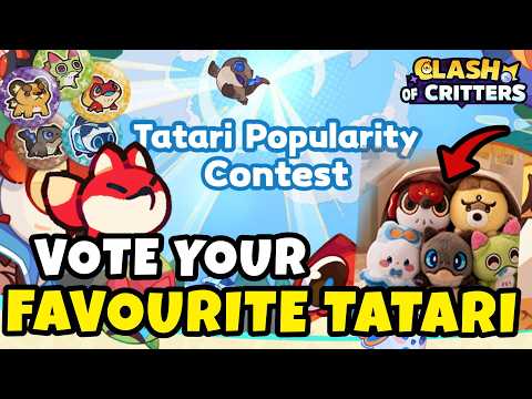 Vote Your Favorite Tatari + Get A Chance To Win Merch! | Clash Of Critters