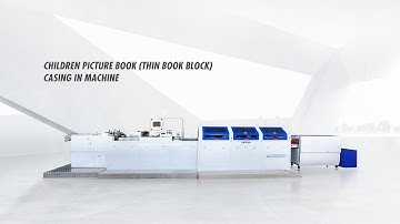 Children Picture Book (Thin Book Block) Casing In Machine