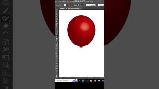 🧑‍🎨 How to Create a Realistic Red Balloon in Illustrator 🎈 | Beginner Friendly