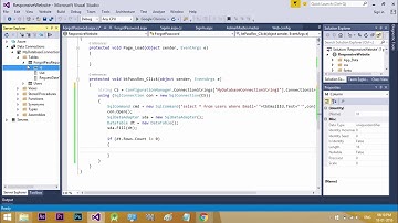 Responsive Website ASP  NET   Bootstrap Part 13 Generating Forgot Password Link with GUID Send Email