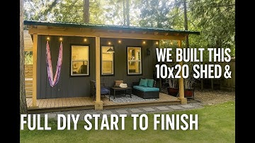 We Built This 10x20 Shed & Deck Ourselves | Full DIY Start to Finish