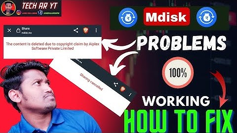 Mdisk Sharing Cancelled Problem Fix ! Mdisk Link Not Working ! Mdisk लिंक प्रॉब्लम फिक्स Tech Ar Yt
