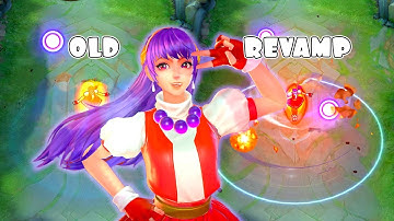Guinevere Athena Asamiya Revamp VS OLD Skill Effects