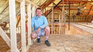 Restoring A 7000 Mansion Building The Attic Loft Walls