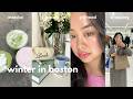 winter days in boston | girlhood, valentines, michelin boba, matcha, home cooking, and shopping🍵💕