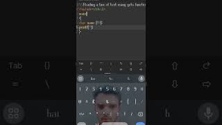 program (+STR 1.A) Reading a line of text using gets function) #coding #shortsfeed #short