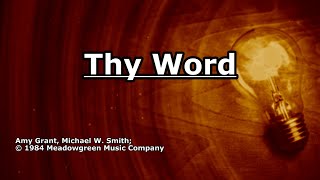 Download lagu Thy Word - Amy Grant - Lyrics