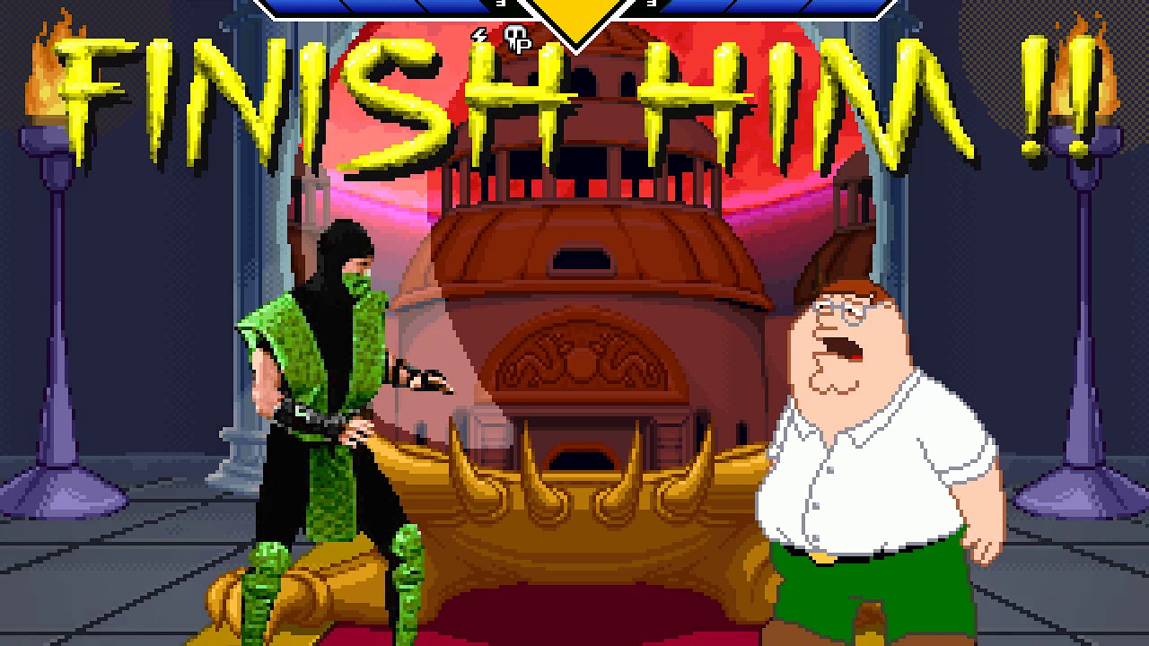 Mugen: All soul ninja mk2 fatalities on peter griffin (Remake)