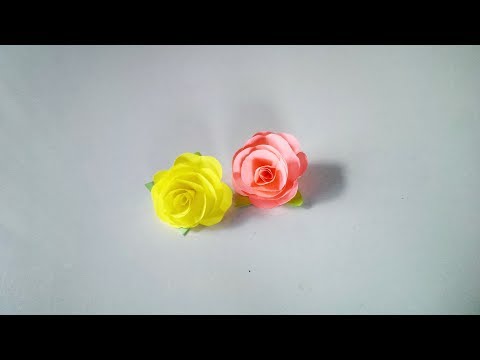 Video: Kağıttan Yapılmış Küçük Gül