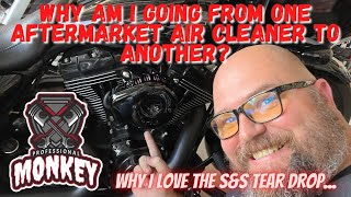 Why would I change from one performance air cleaner to another on my Harley?