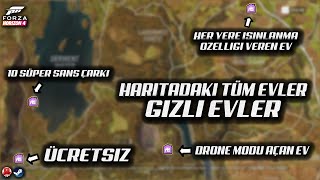 Steam Forza Horizon 4 tüm evlerin yerleri ve evlerin sunduğu ayrıcalıklar