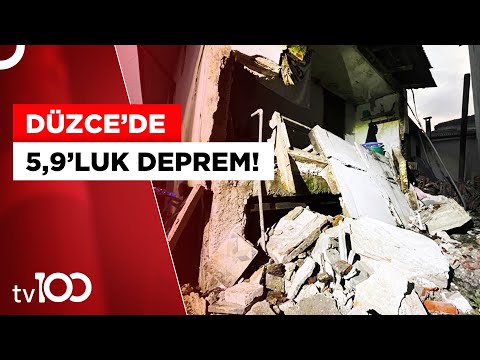 Düzce'de 5,9 Büyüklüğünde