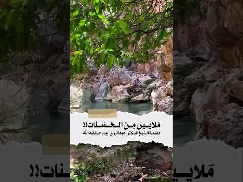 ملايين من الحسنات !!. الشيخ الدكتور عبد الرزاق بن عبد المحسن البدر .