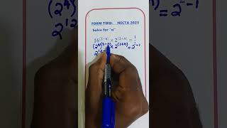 NECTA 2023 🔥 Solve for n | Exponential Equation Challenge #Shorts