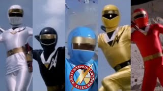 Power Rangers Mighty Morphin Alien Rangers All Single Rangers Morphs