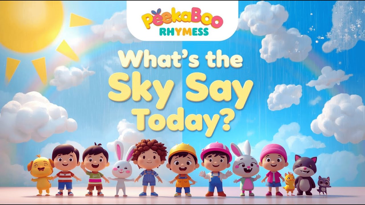 What the Sky Says Today 🌦️ | Weather Song for Kids | Learn Sunny, Rainy ...