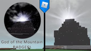 HOW TO GET God of the Mountain BADGES! silly sword game (ROBLOX)