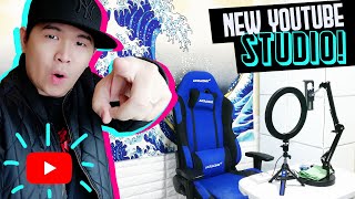 NEW YOUTUBE STUDIO!!! SETUP FOR BEGINNERS PLUS NEW YOUTUBE GEAR PACKAGE!!!