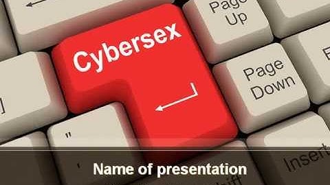 Cybersex PowerPoint Template by PoweredTemplate.com