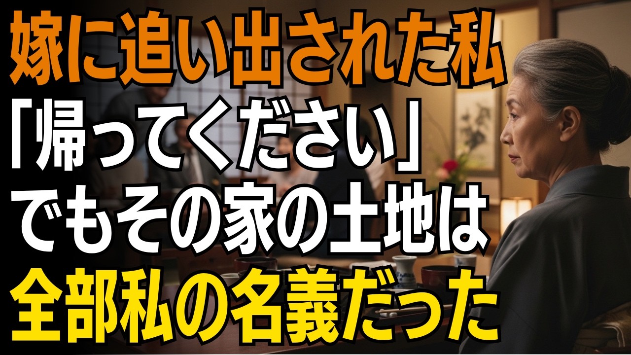 新年会で嫁に追い出された68歳の私。だが彼女はまだ知らない…家も会社もすべて私のものだということを【シニアライフ】【60代以上の方へ】