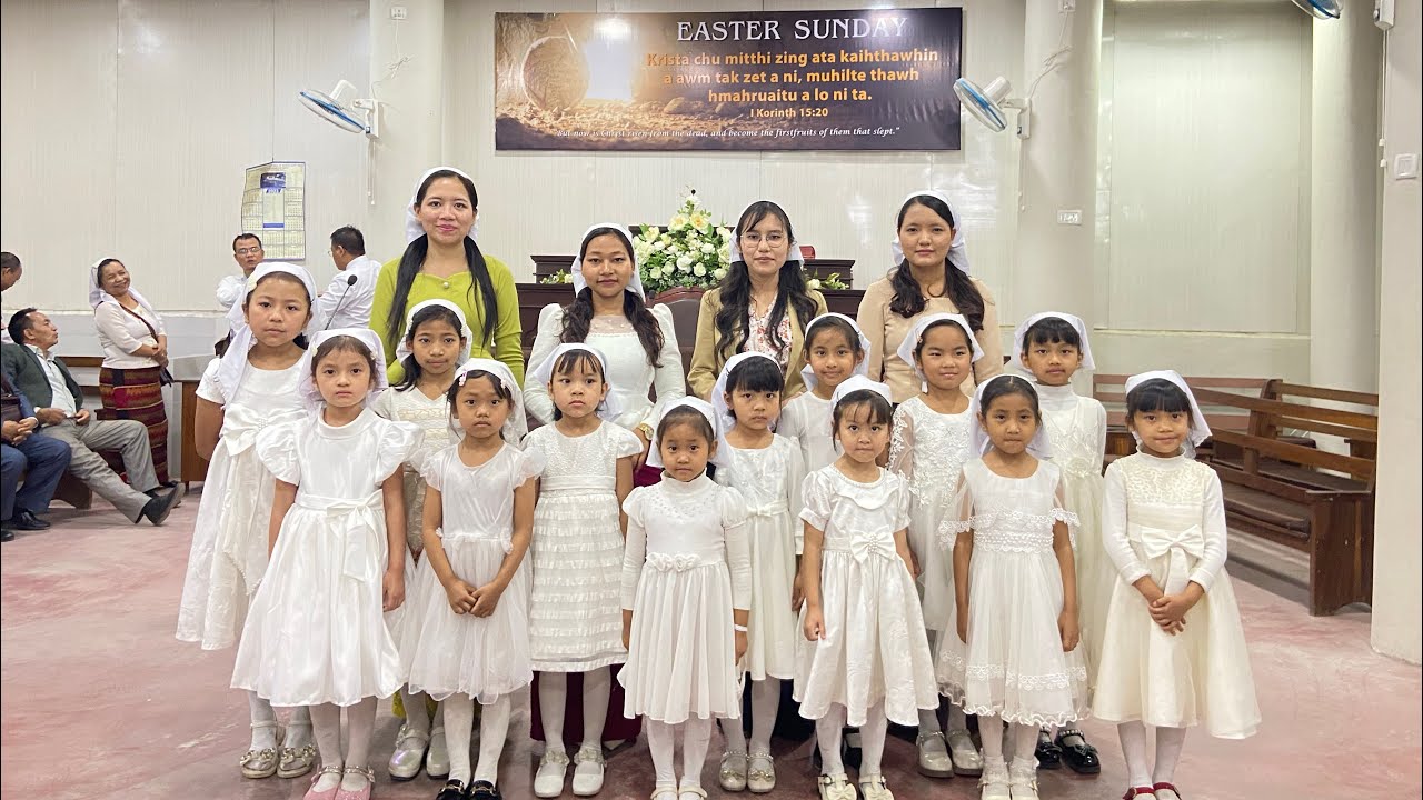 Hmangaihna ropui Worship Dance by Naupang Sunday School  Easter Sunday zan inkhawm 090423