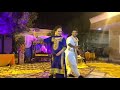 Asma abbas and azaan sami khan on the dance floor at a engagement ceremony