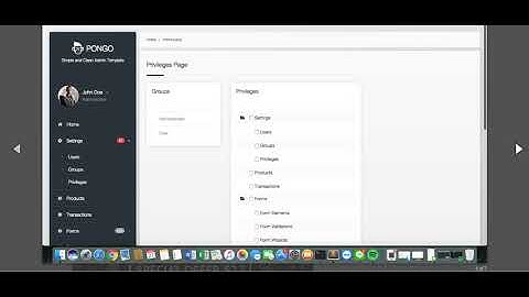 Free Download Pongo   Codeigniter Admin Template + User Management + CRUD