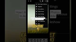 How I Apply Presets to My Photos on Adobe Lightroom Mobile #freepreset #lightroommobile