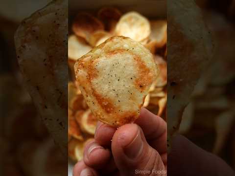 These Crisps Are Better Than Walkers Homemade Oven-Baked Potato Crisps Recipe potatochips potato